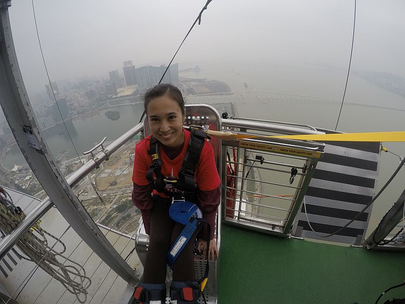 MACAO TOWER BUNGY JUMPING