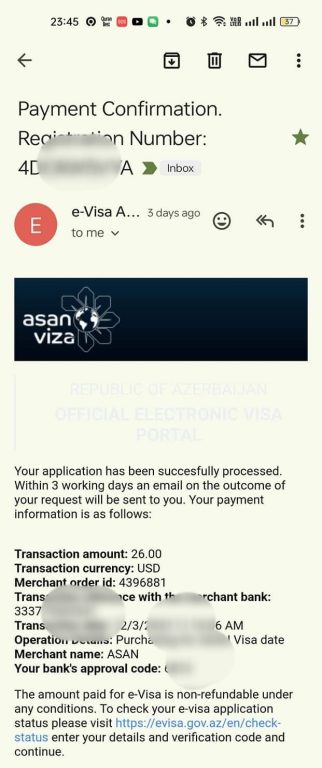 steps applying evisa azerbaizan for indonesian