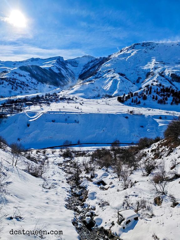 kawasan salju tebal di georgia