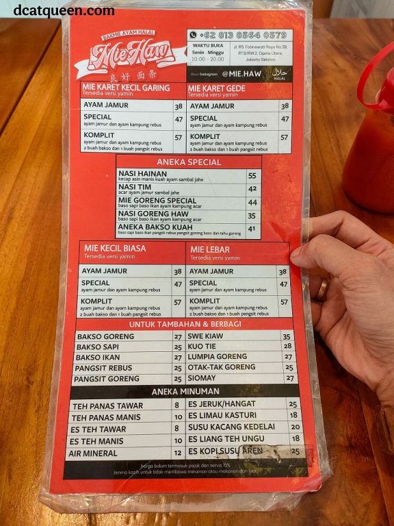 tempat makan bakmi ayam enak dan halal di jakarta