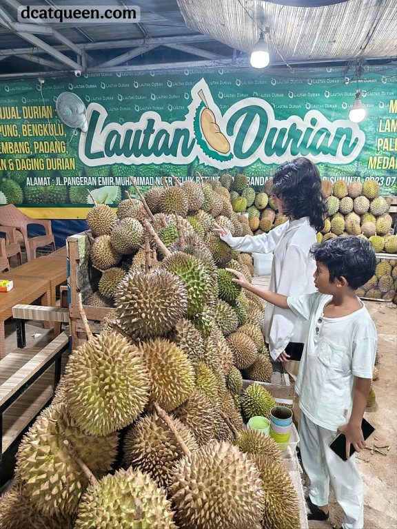 makan durian di lampung