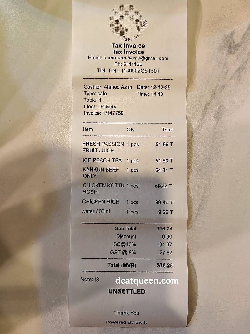 biaya makan di male city