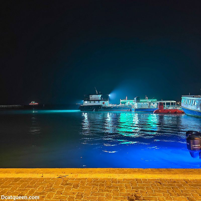 seperti apa maafushi di malam hari